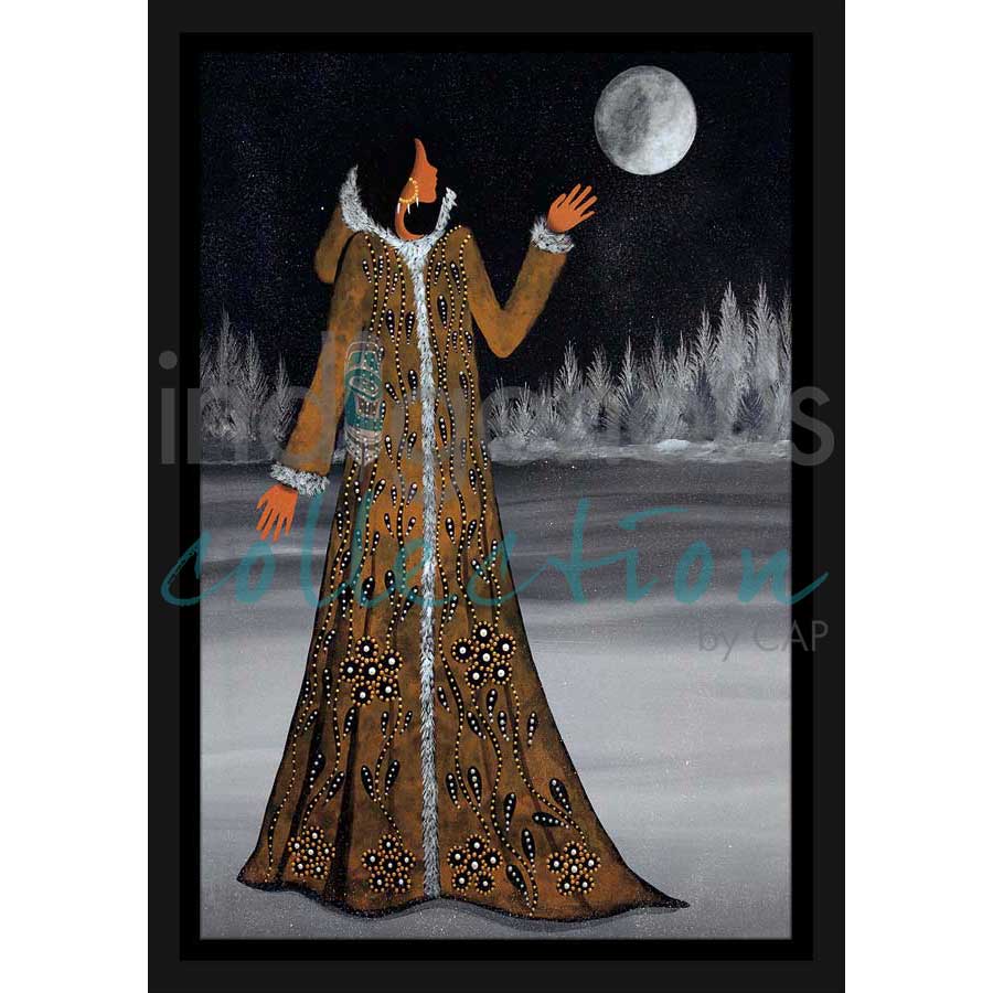Winter Moon by artist Betty Albert - Cree. Indigenous Collection