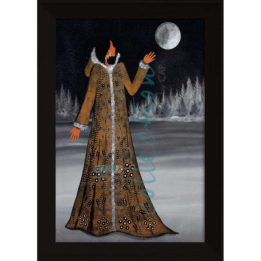 Winter Moon by artist Betty Albert - Cree. Indigenous Collection