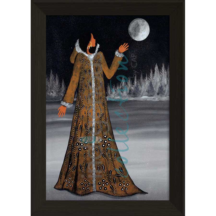Winter Moon by artist Betty Albert - Cree. Indigenous Collection