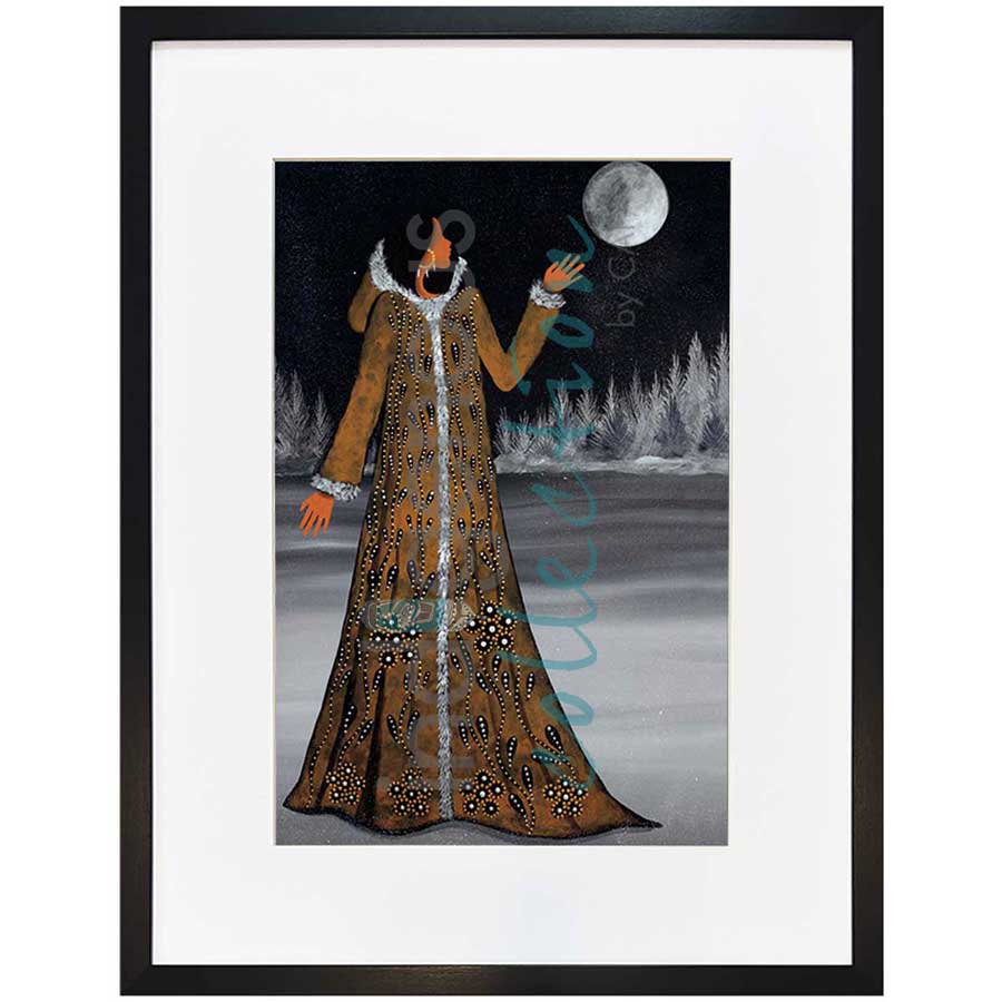 Winter Moon by artist Betty Albert - Cree. Indigenous Collection