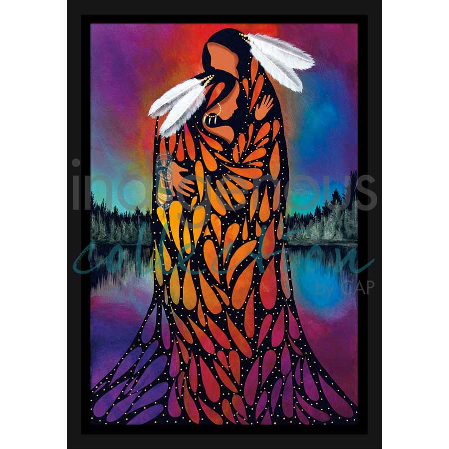 Young Love by artist Betty Albert - Cree. Indigenous Collection