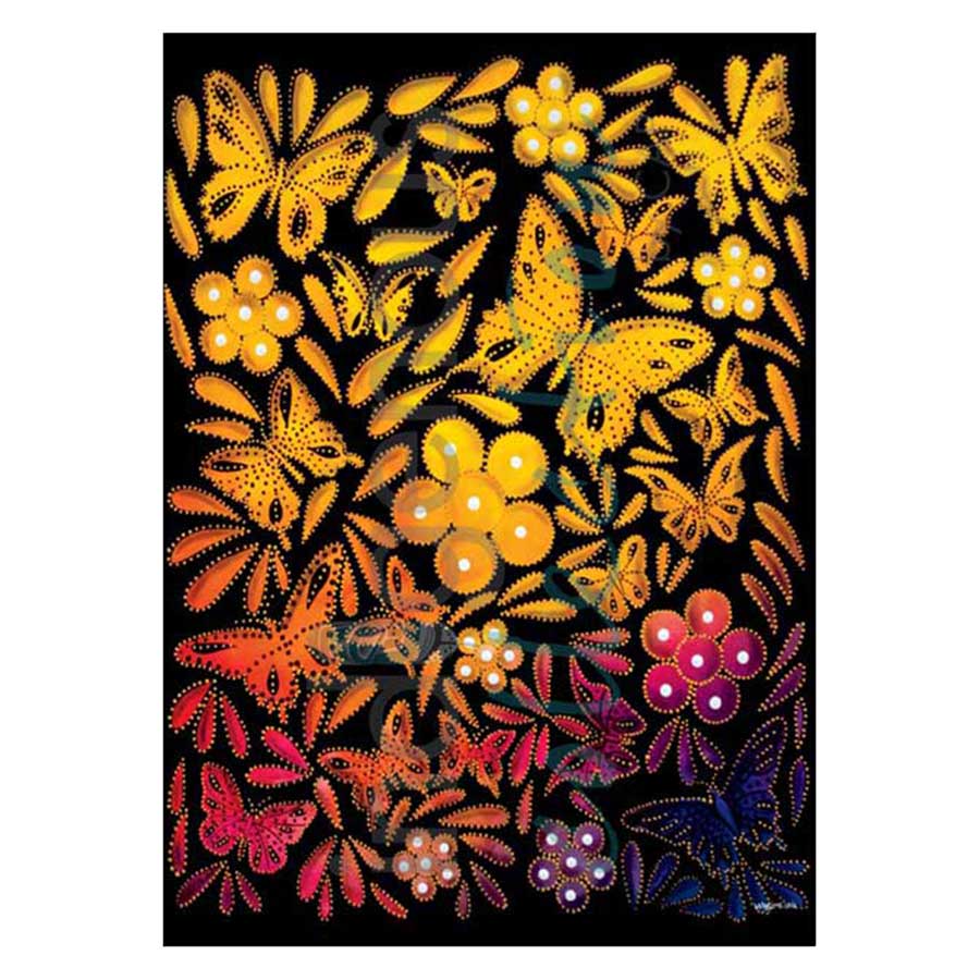 Flowers and Butterflies I Canvas Prints