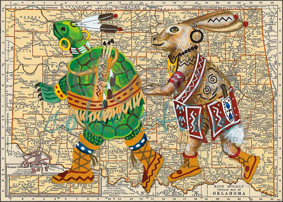 Totoise & Hare by artist John Balloue