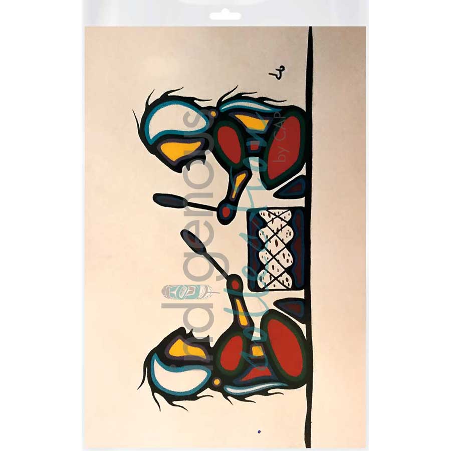 Drummers by artist David Brooks - Mi'kmaq. Indigenous Collection