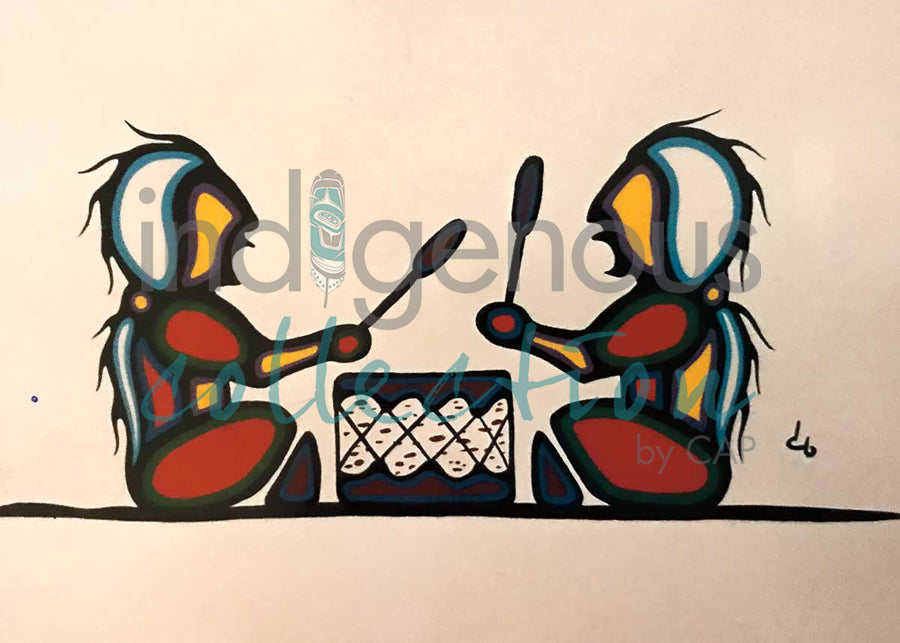 Drummers by artist David Brooks