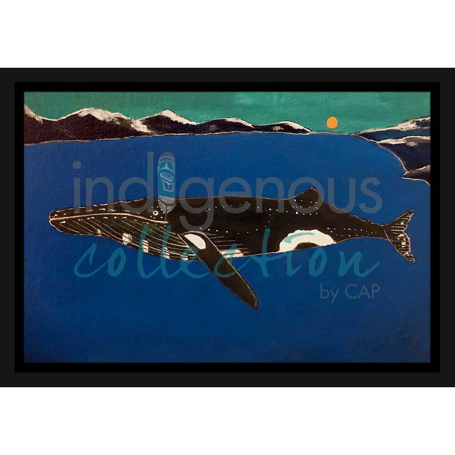 Whale by artist David Brooks - Mi'kmaq. Indigenous Collection