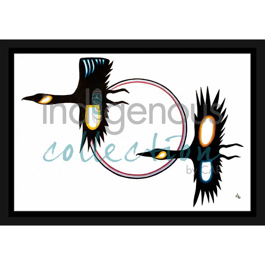Birds in Flight by artist David Brooks - Mi'kmaq. Indigenous Collection