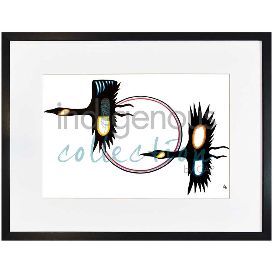 Birds in Flight by artist David Brooks - Mi'kmaq. Indigenous Collection