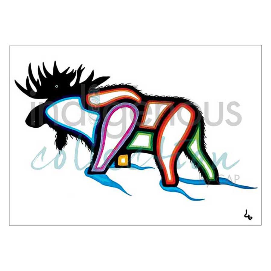 Winter Moose Canvas Prints