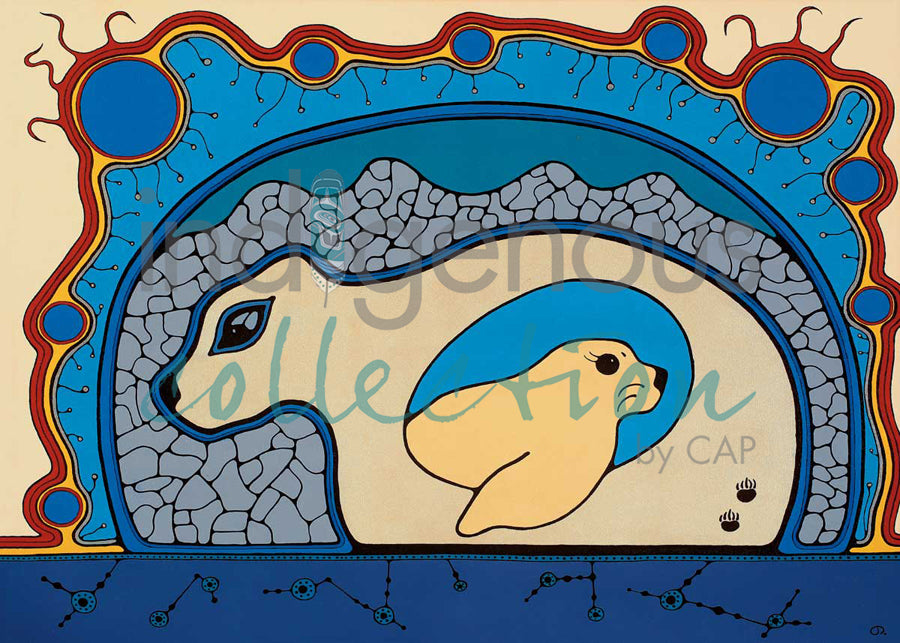 Arctic Pup and Winter Cub by artist Jessica Desmoulin