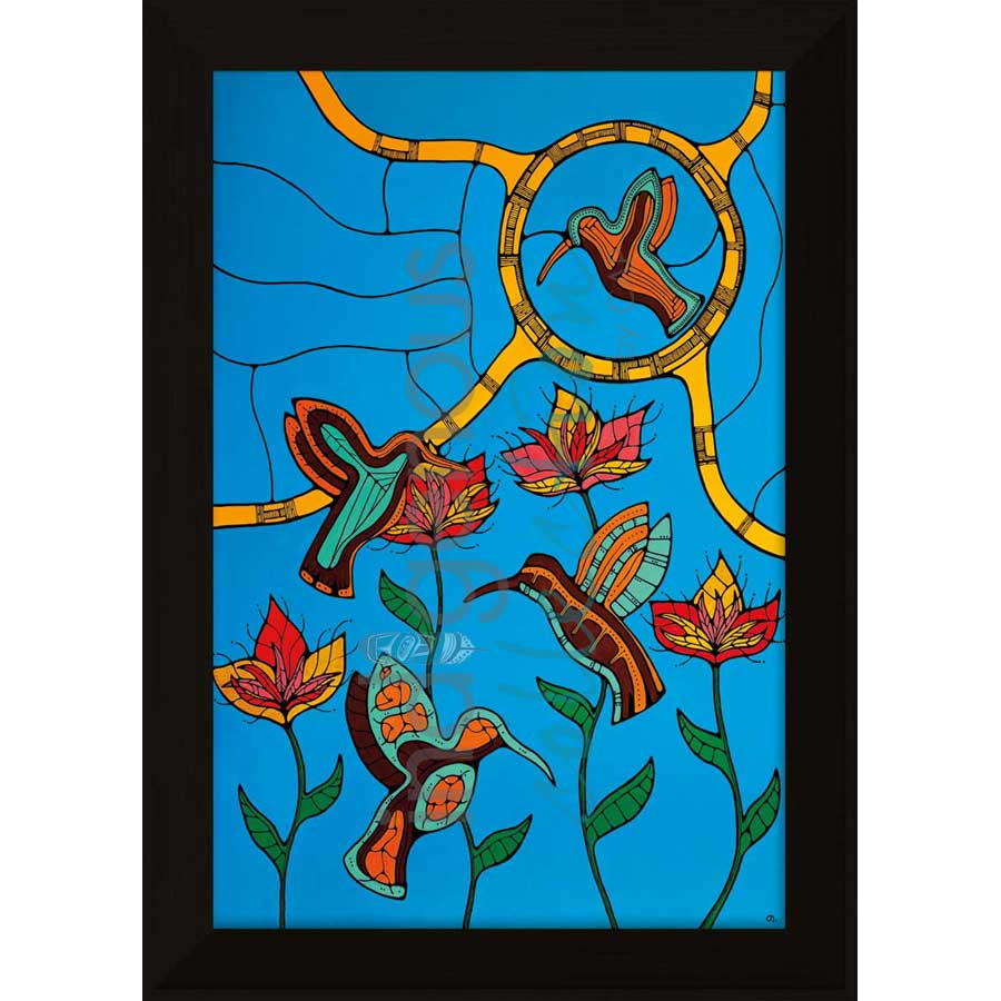 Flower Dancers by artist Jessica Desmoulin - Ojibway. Indigenous Collection