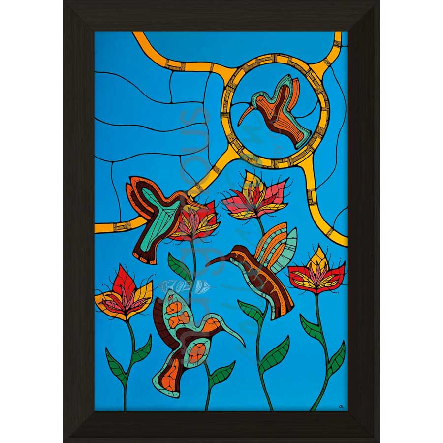 Flower Dancers by artist Jessica Desmoulin - Ojibway. Indigenous Collection