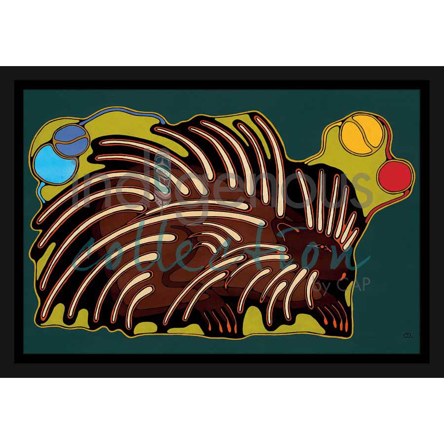 Porcupine by artist Jessica Desmoulin - Ojibway. Indigenous Collection