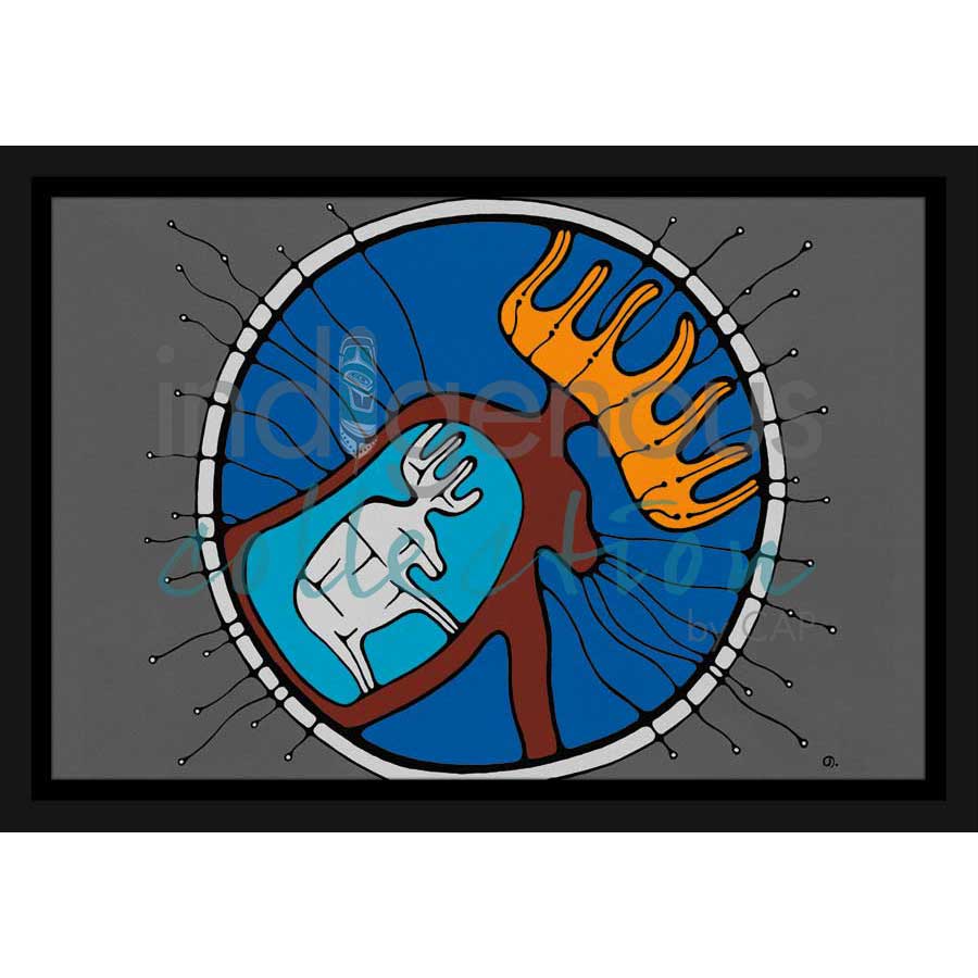 Moose Dreams by artist Jessica Desmoulin - Ojibway. Indigenous Collection