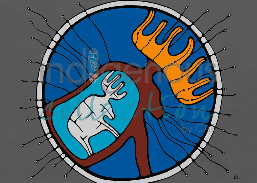 Moose Dreams by artist Jessica Desmoulin