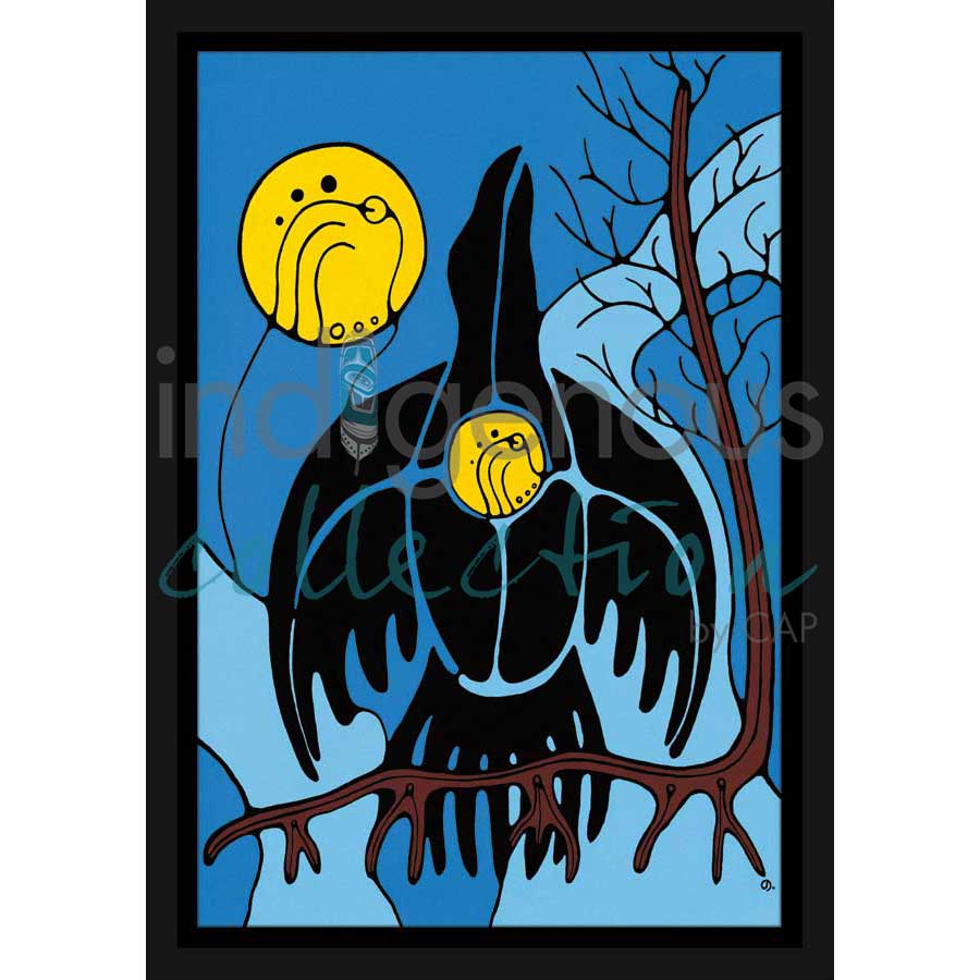 Raven's Song by artist Jessica Desmoulin - Ojibway. Indigenous Collection