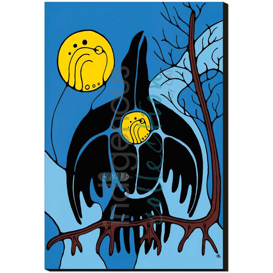 Raven's Song by artist Jessica Desmoulin - Ojibway. Indigenous Collection