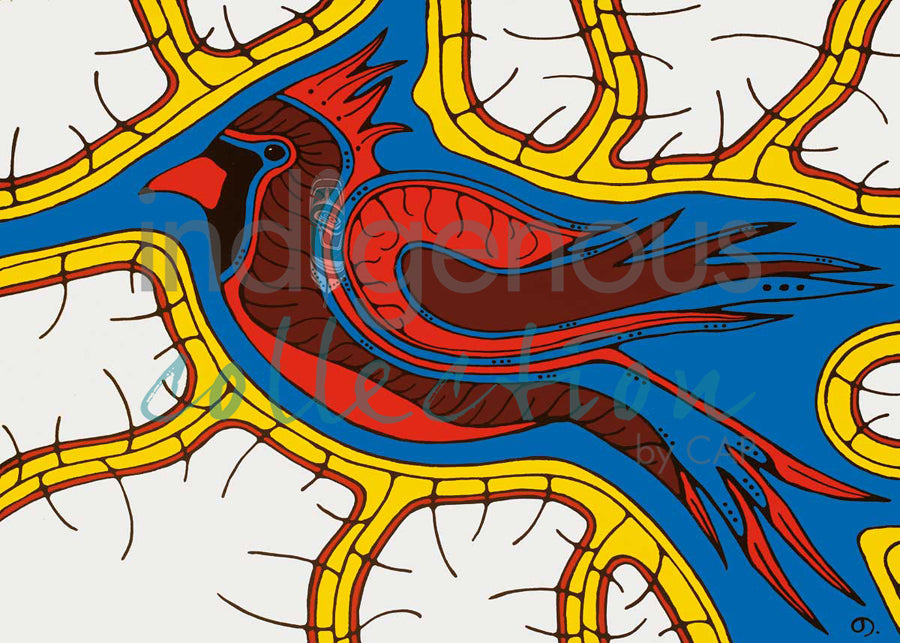 Red Cardinal Sings by artist Jessica Desmoulin