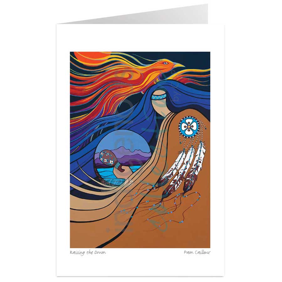 Raising the Drum by artist Pam Cailloux