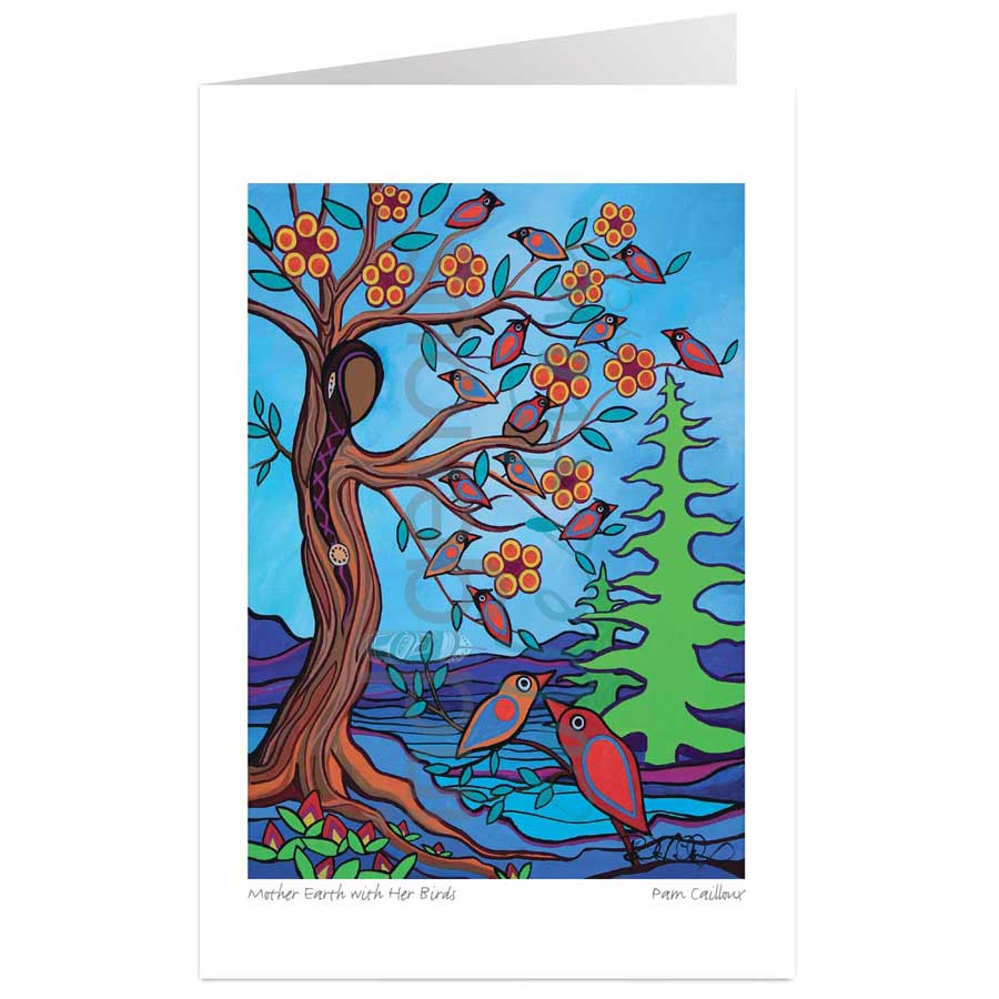 Mother Earth with Her Birds by artist Pam Cailloux