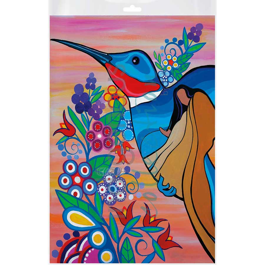Hummingbirds by artist Pam Cailloux - Huron Heritage. Indigenous Collection