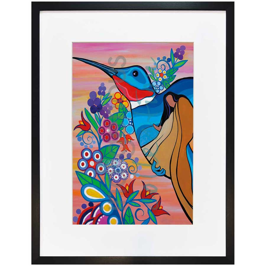 Hummingbirds by artist Pam Cailloux - Huron Heritage. Indigenous Collection