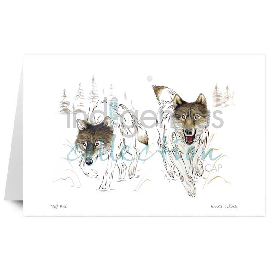 Wolf Pair by artist Ernest Cobiness