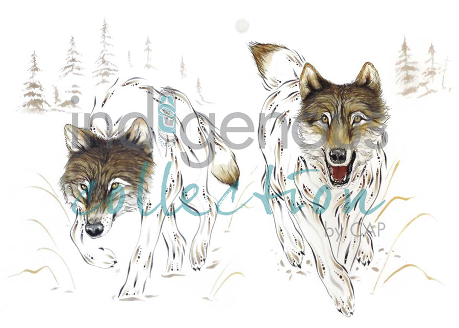 Wolf Pair by artist Ernest Cobiness