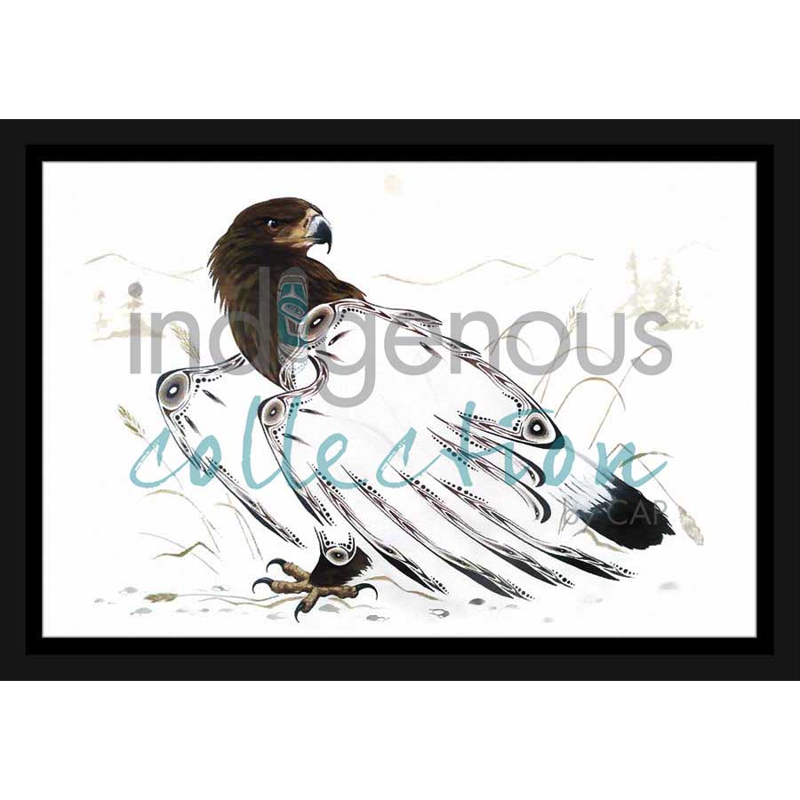 Golden Eagle by artist Ernest Cobiness - Ojibway. Indigenous Collection