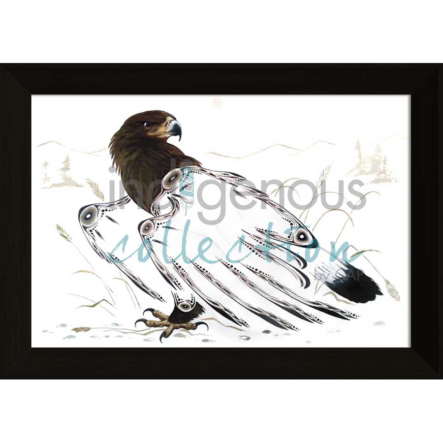 Golden Eagle by artist Ernest Cobiness - Ojibway. Indigenous Collection