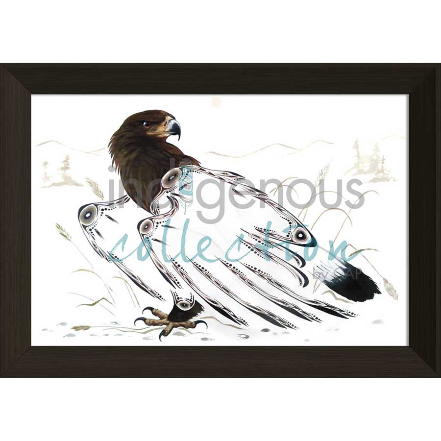 Golden Eagle by artist Ernest Cobiness - Ojibway. Indigenous Collection