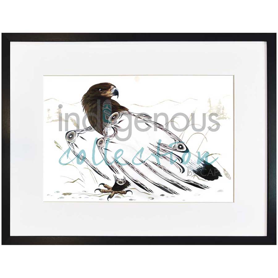Golden Eagle by artist Ernest Cobiness - Ojibway. Indigenous Collection
