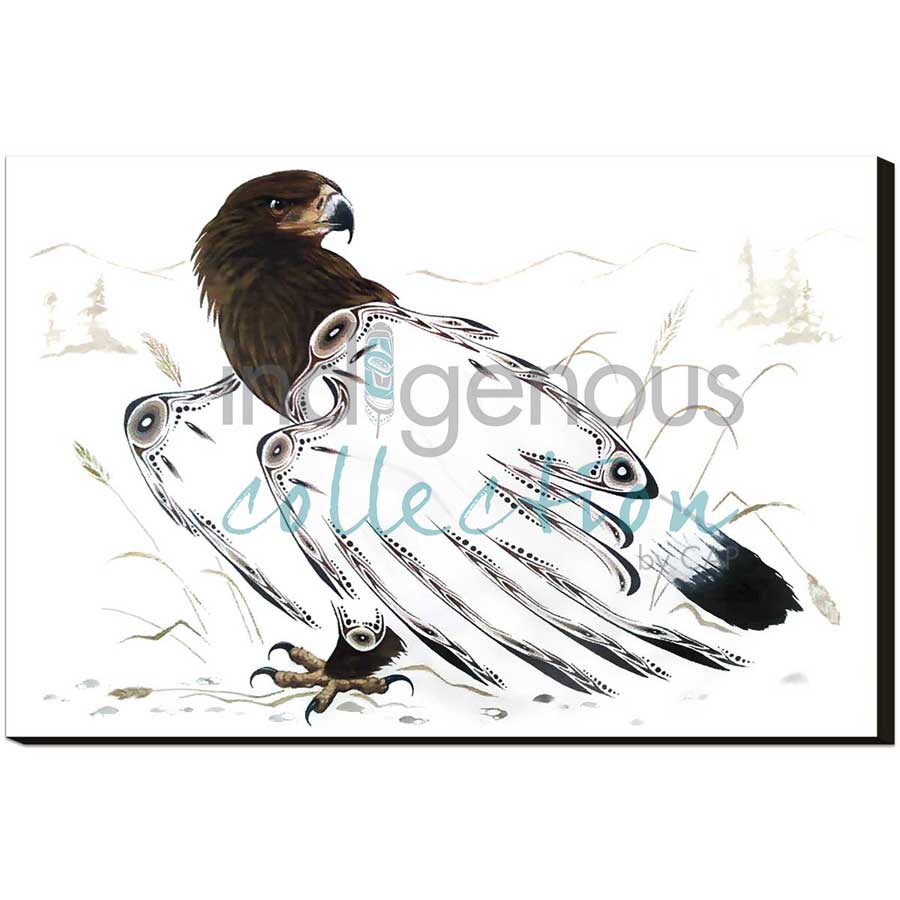 Golden Eagle by artist Ernest Cobiness - Ojibway. Indigenous Collection