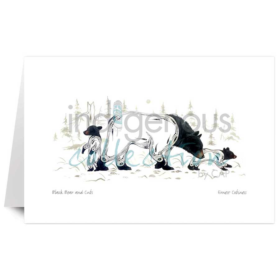 Black Bear and Cub by artist Ernest Cobiness