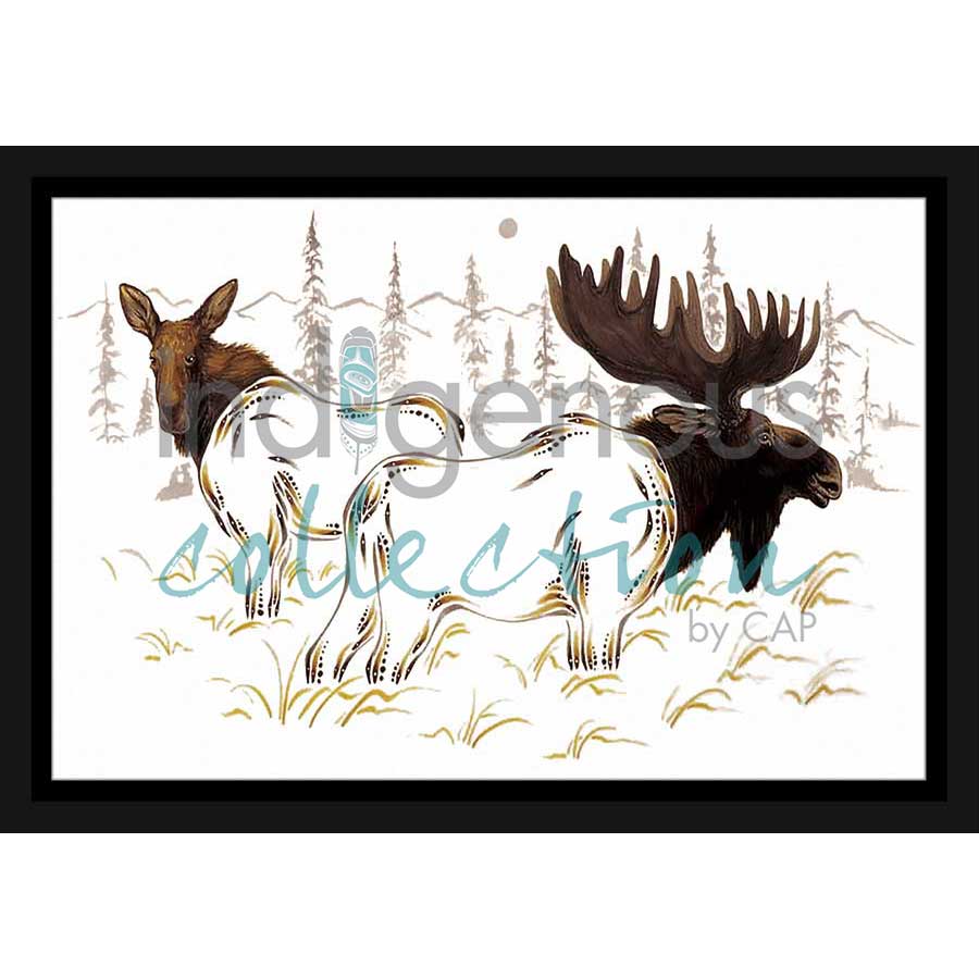 Ravens by artist Ernest Cobiness - Ojibway. Indigenous Collection