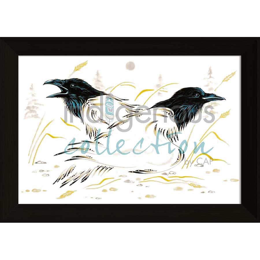 Wolves by artist Ernest Cobiness - Ojibway. Indigenous Collection