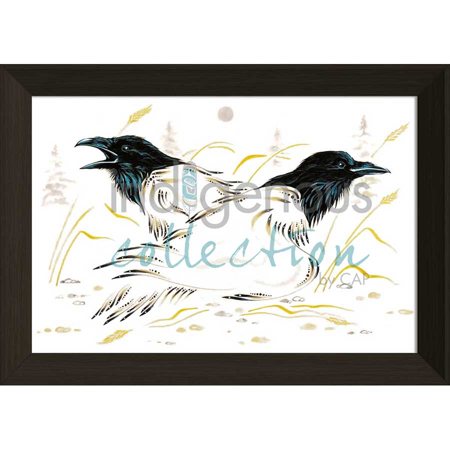 Wolves by artist Ernest Cobiness - Ojibway. Indigenous Collection