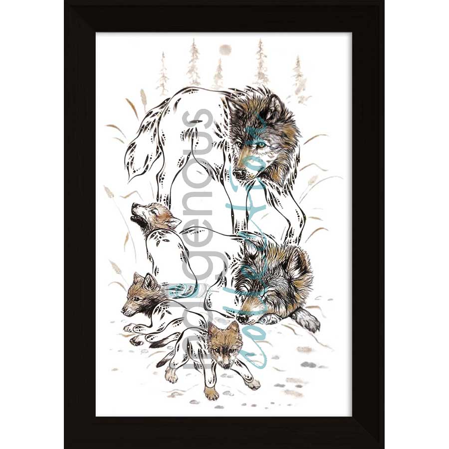 Bison by artist Ernest Cobiness - Ojibway. Indigenous Collection