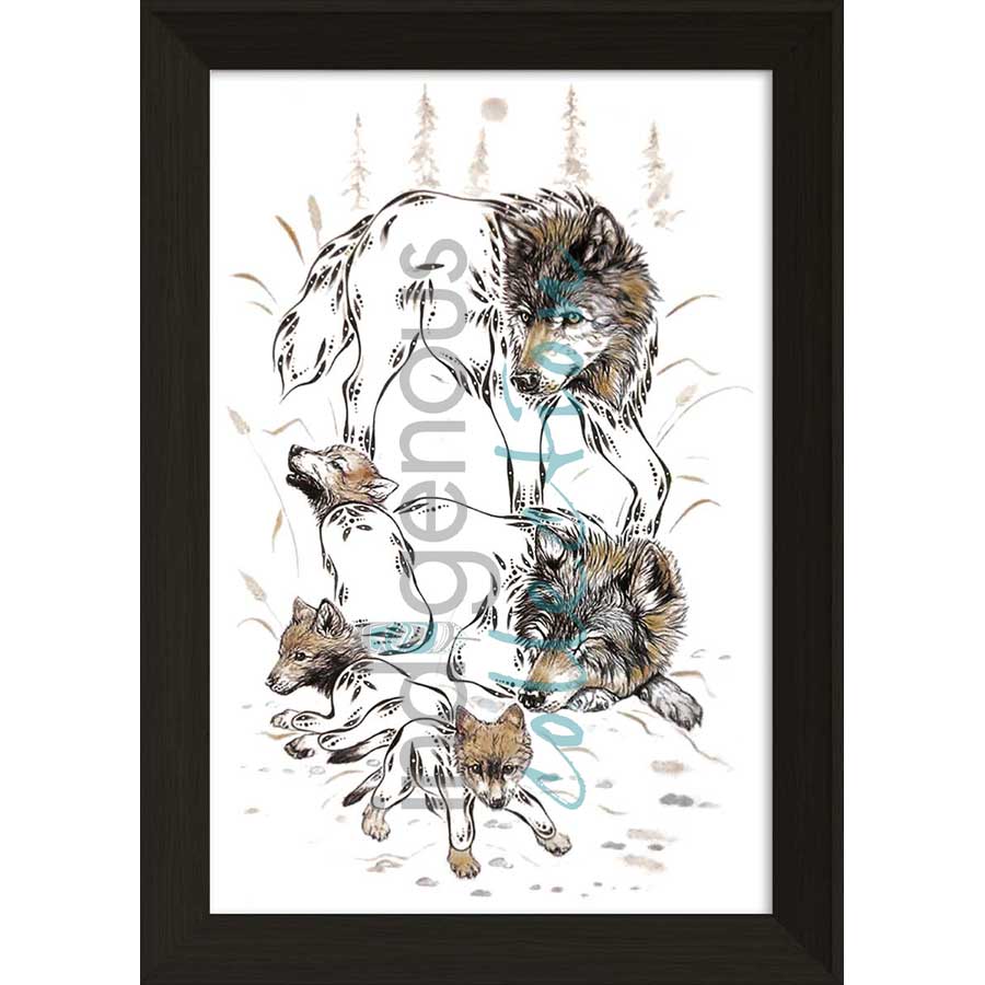 Bison by artist Ernest Cobiness - Ojibway. Indigenous Collection