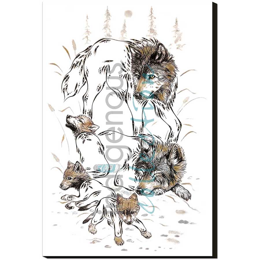 Bison by artist Ernest Cobiness - Ojibway. Indigenous Collection