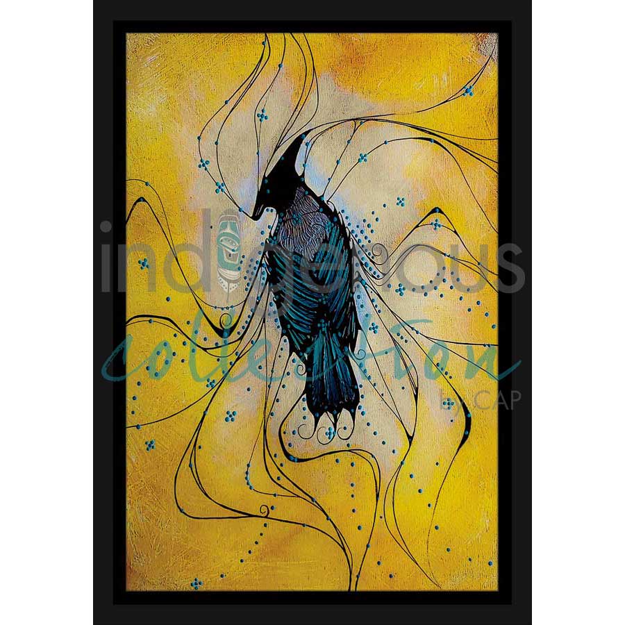 Blue Bird by artist Laird Goulet - Métis. Indigenous Collection