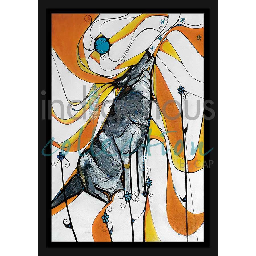 Moon Song by artist Laird Goulet - Métis. Indigenous Collection