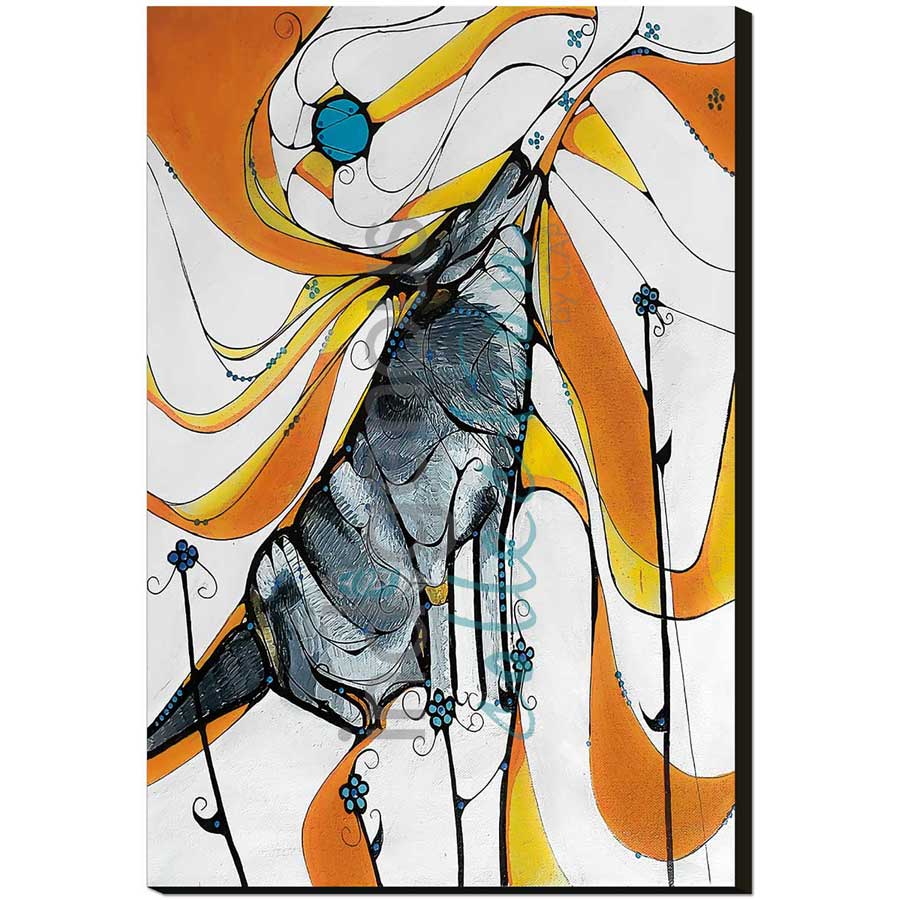 Moon Song by artist Laird Goulet - Métis. Indigenous Collection