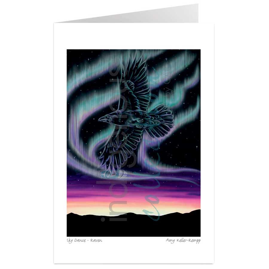 Sky Dance - Raven by artist Amy Keller-Rempp