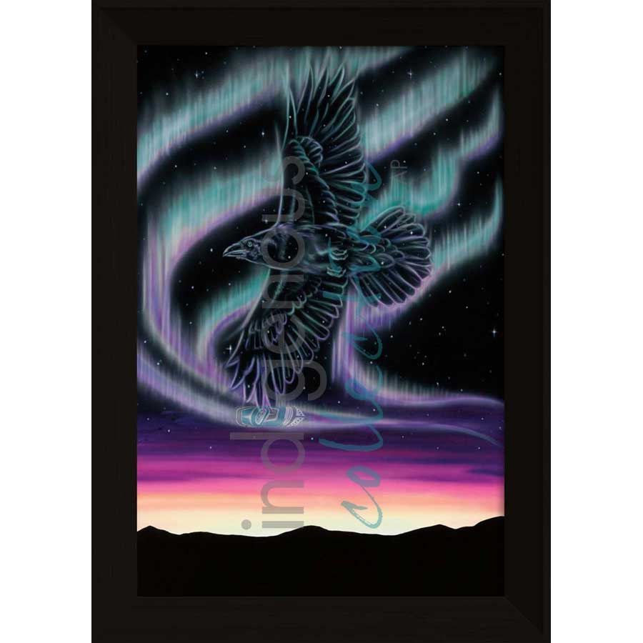 Sky Dance - Raven by artist Amy Keller-Rempp - Mohawk. Indigenous Collection
