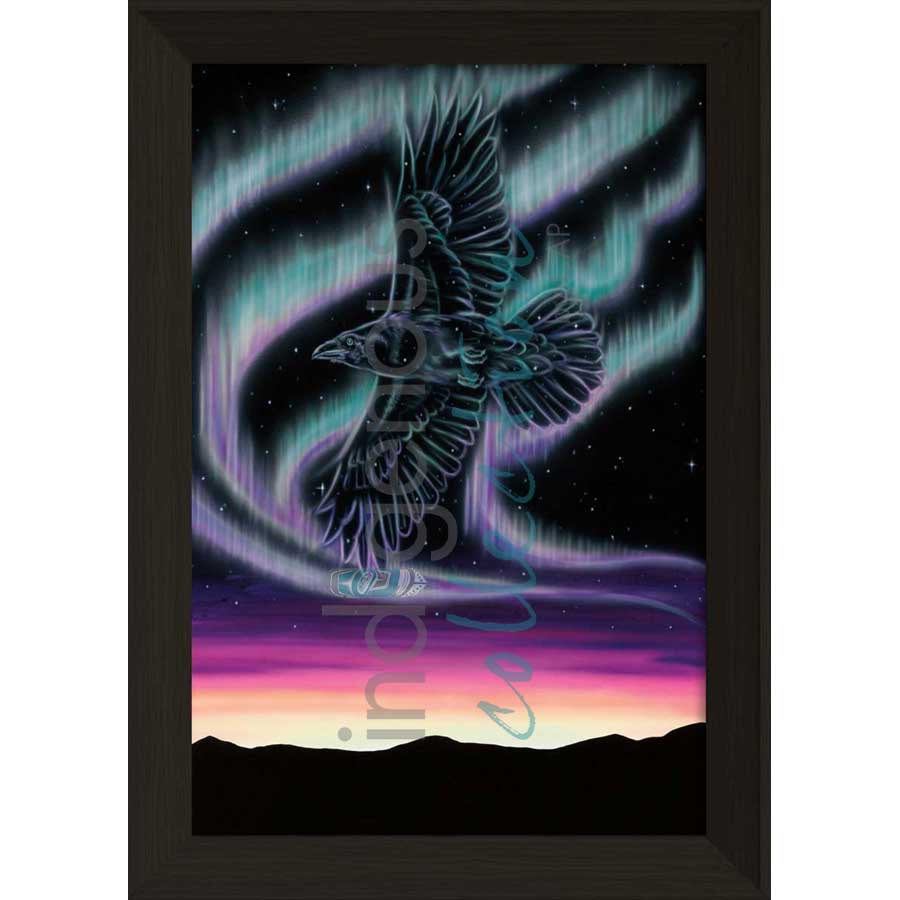Sky Dance - Raven by artist Amy Keller-Rempp - Mohawk. Indigenous Collection