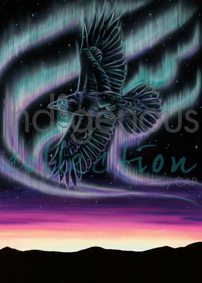 Sky Dance - Raven by artist Amy Keller-Rempp