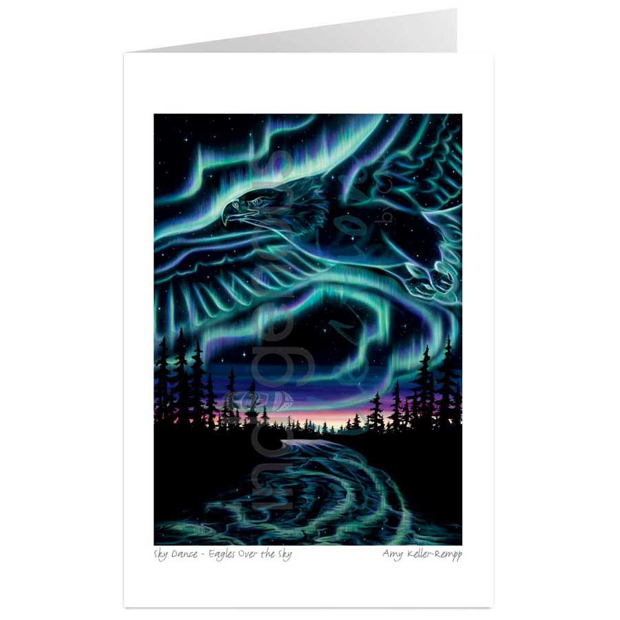 Sky Dance - Eagle Over the Sky by artist Amy Keller-Rempp