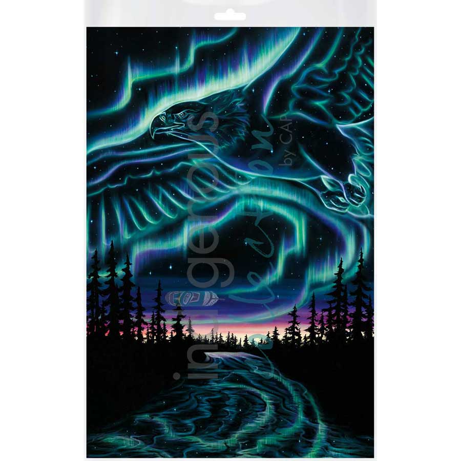 Sky Dance - Eagle Over the Sky by artist Amy Keller-Rempp - Mohawk. Indigenous Collection