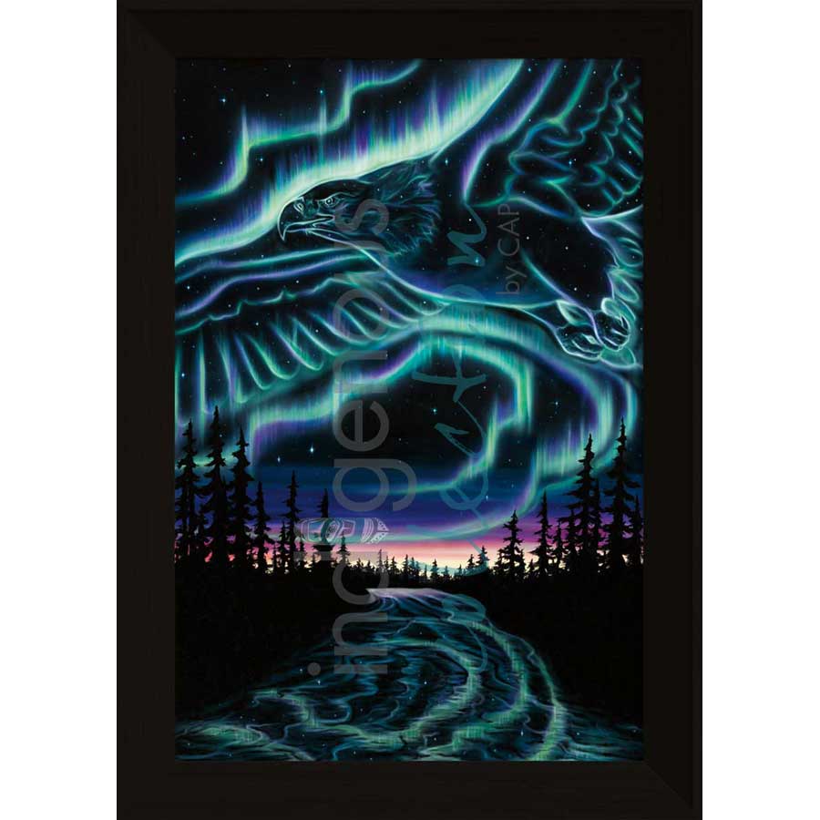 Sky Dance - Eagle Over the Sky by artist Amy Keller-Rempp - Mohawk. Indigenous Collection